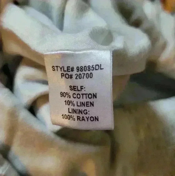 Skies Are Blue Floral Print Tie Shoulder Strap Midi Dress Size M - Picture 7 of 9